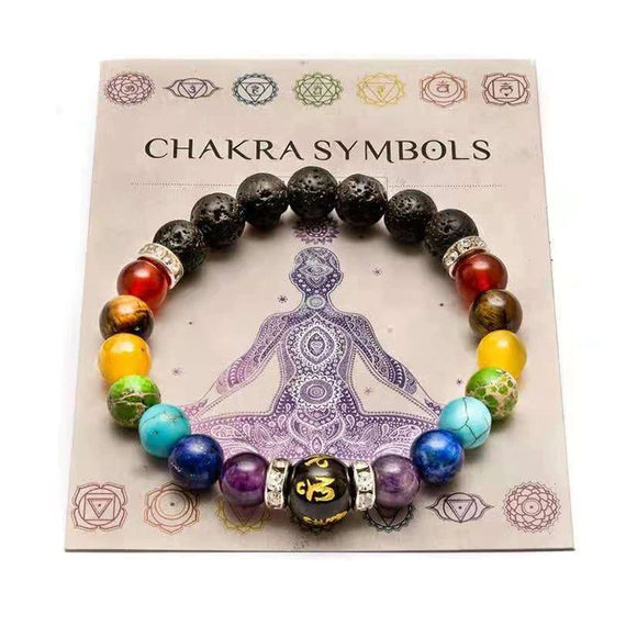 BRAZALETE DE LOS 7 CHAKRAS NIVELADOR DE ENERGÍA